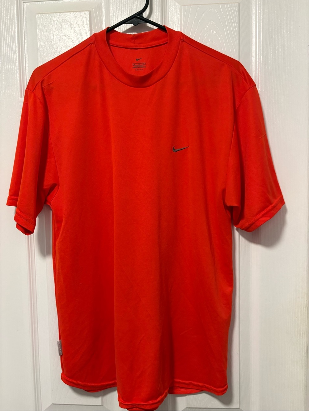 Nike Bright Red Short Sleeve Crew Neck Performance Tee